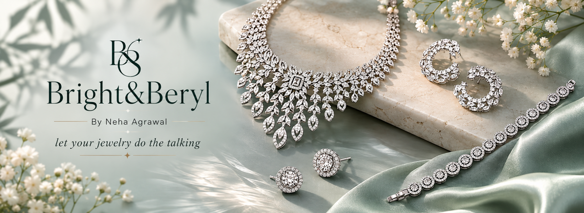 Bright & Beryl by Neha Agrawal luxury silver jewellery banner