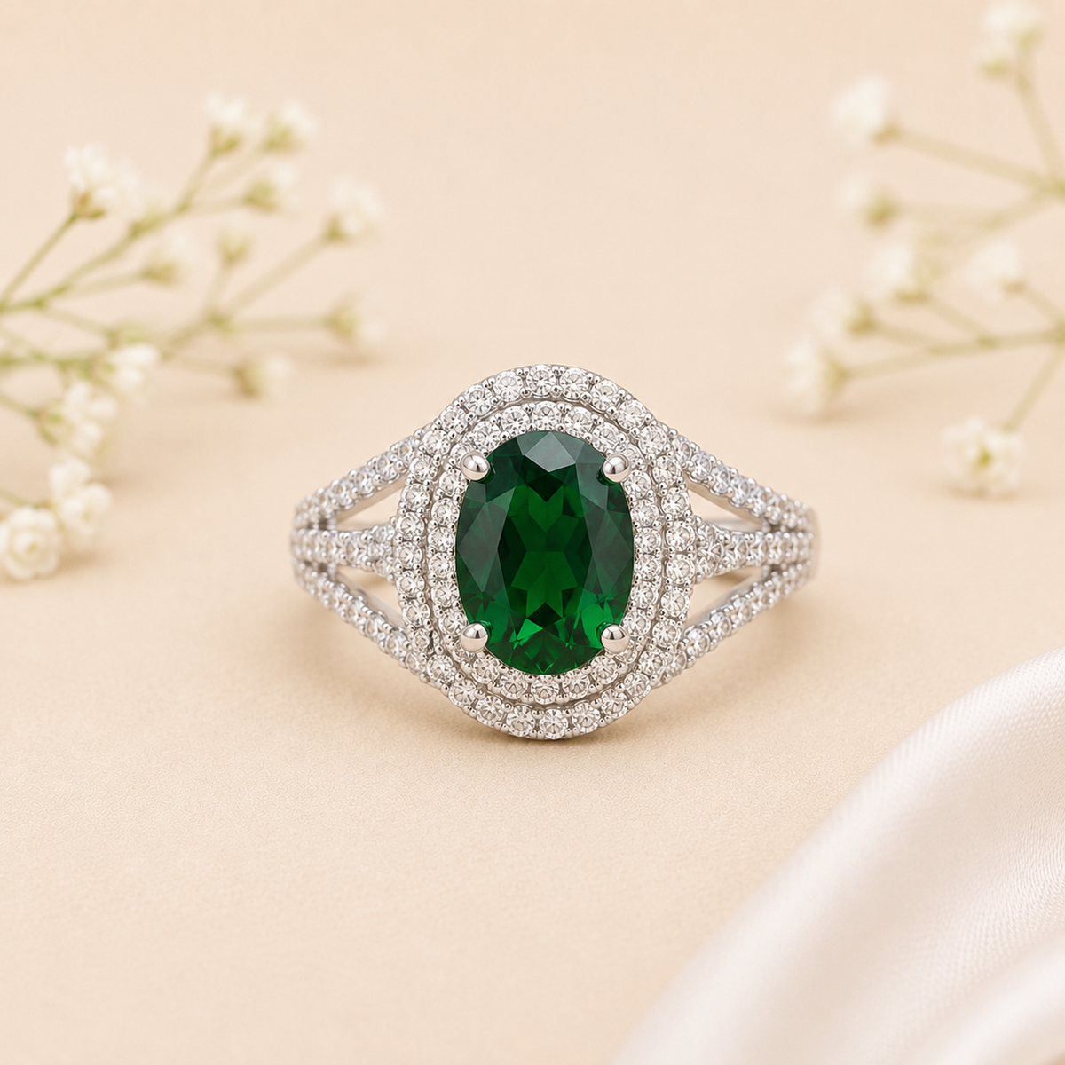 Emerald Grace Ring
