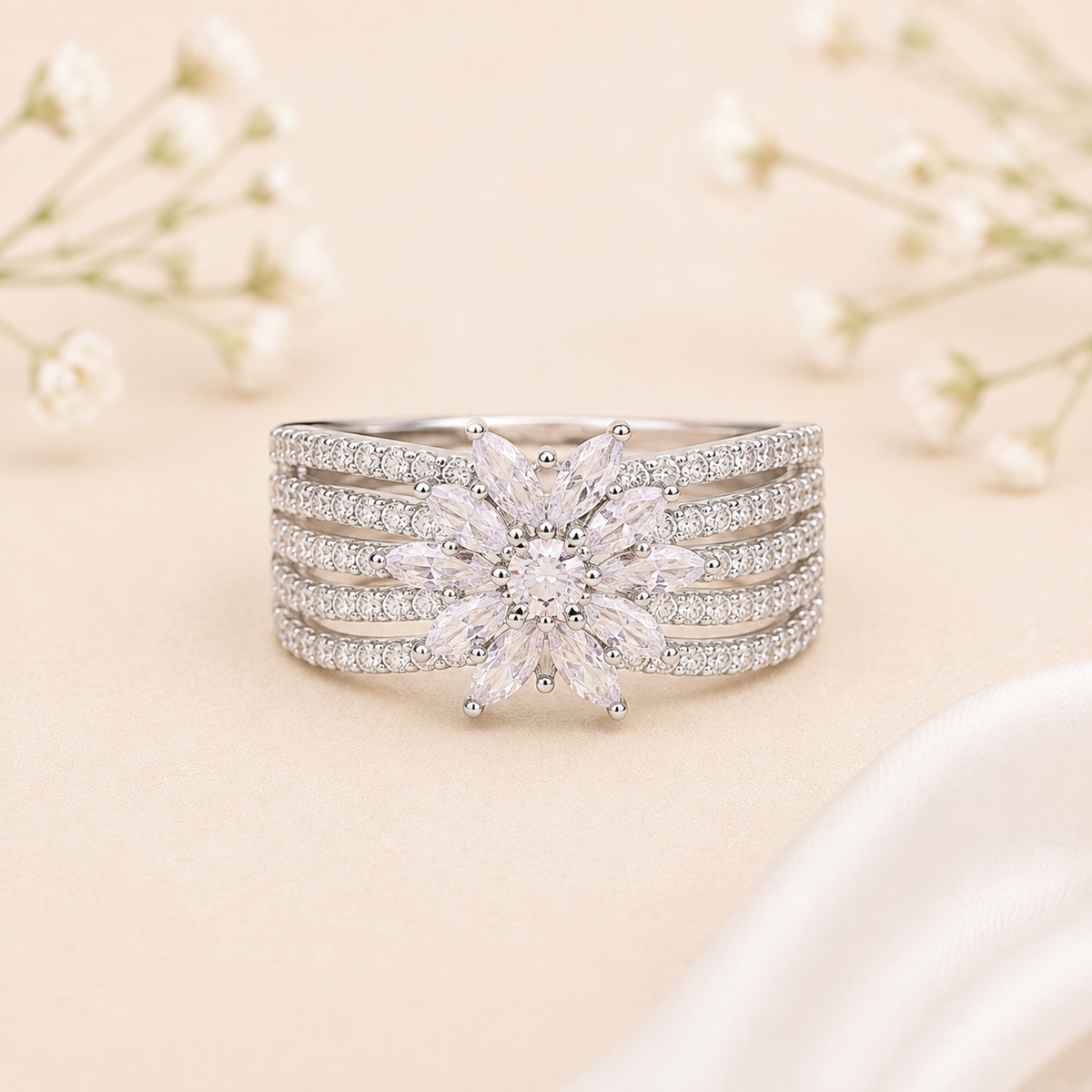 Floral Radiance Ring