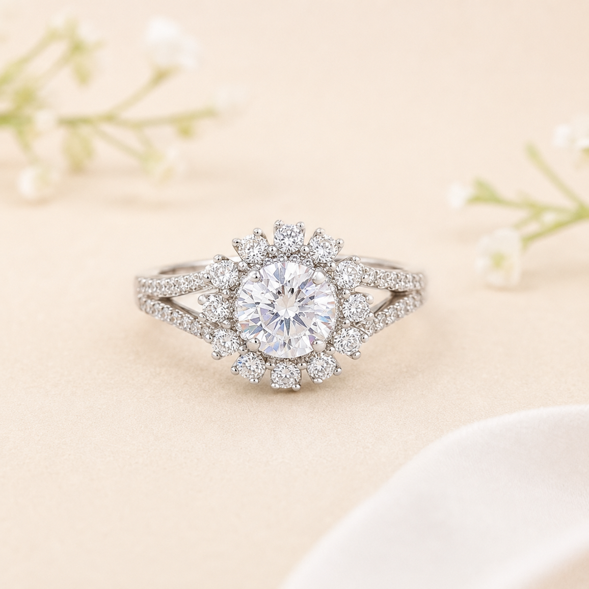 Halo Sparkle Ring
