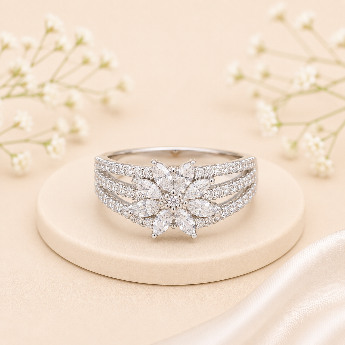 Majestic Floral Ring