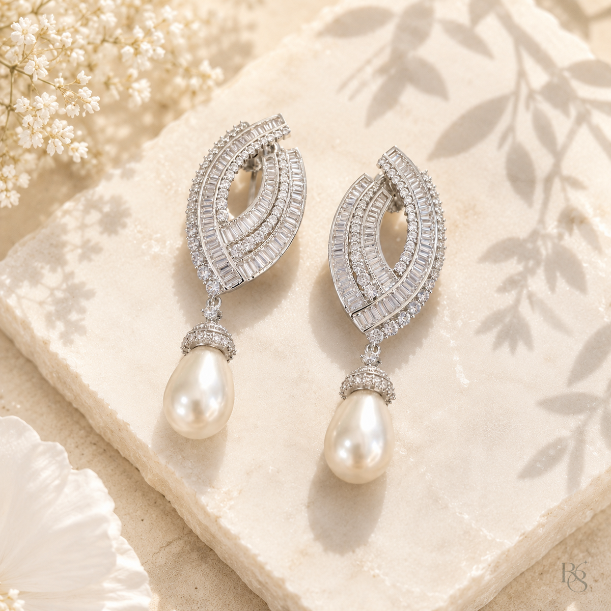 Pearl Drop Statement Earrings product image