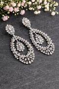 Teardrop chandelier earrings